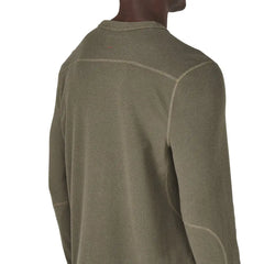 Santiam Waffle LS Tee Dusty Olive - M